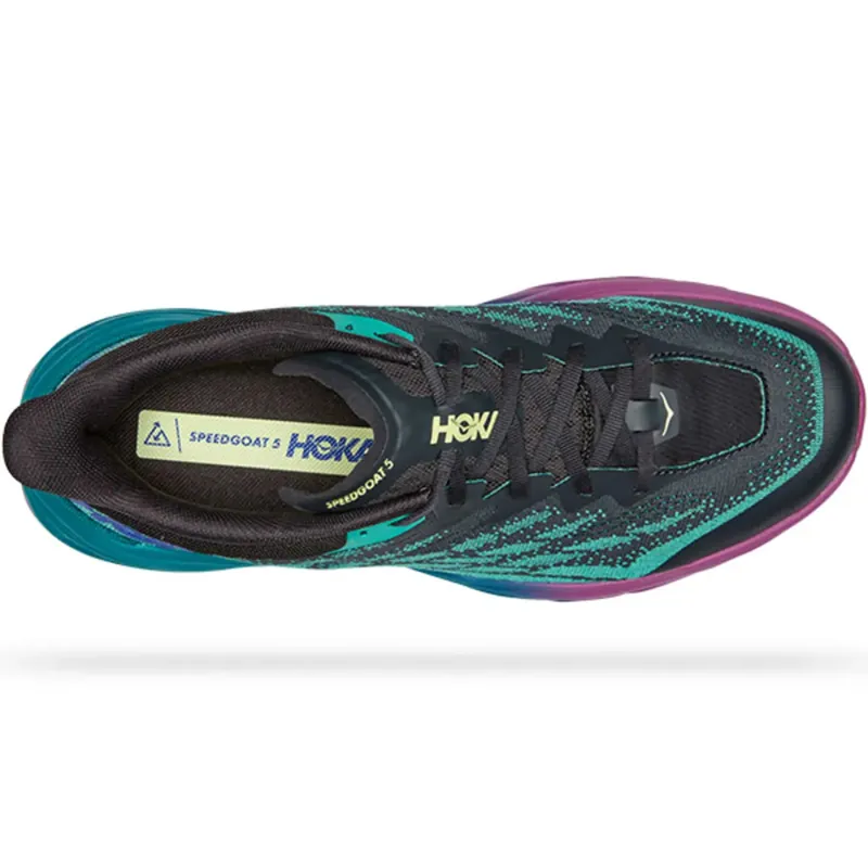 Hoka One One Men's Speedgoat 5 Running Shoes Blue Graphite/Kayaking-5